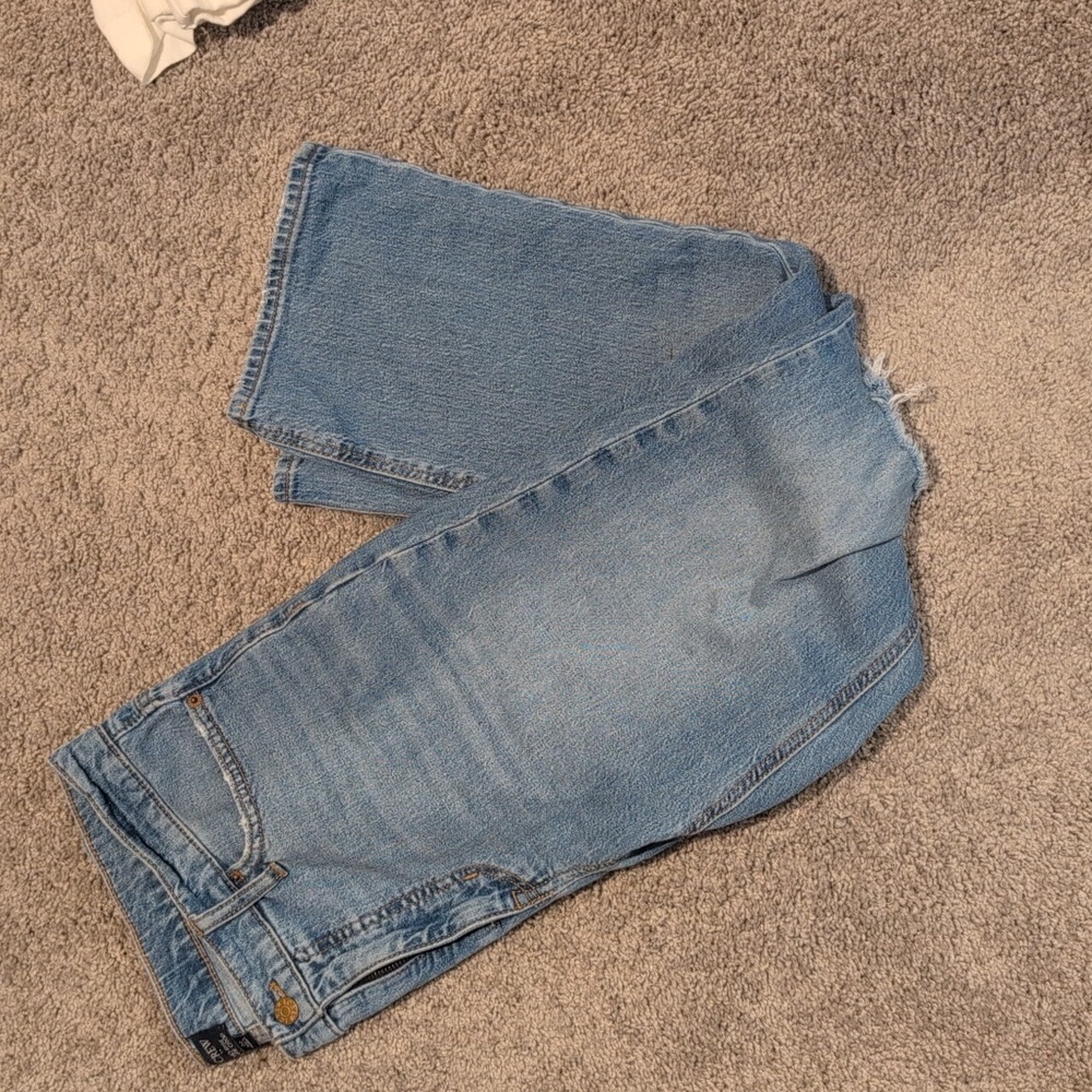 J. Crew factory mid rise flare crop jeans